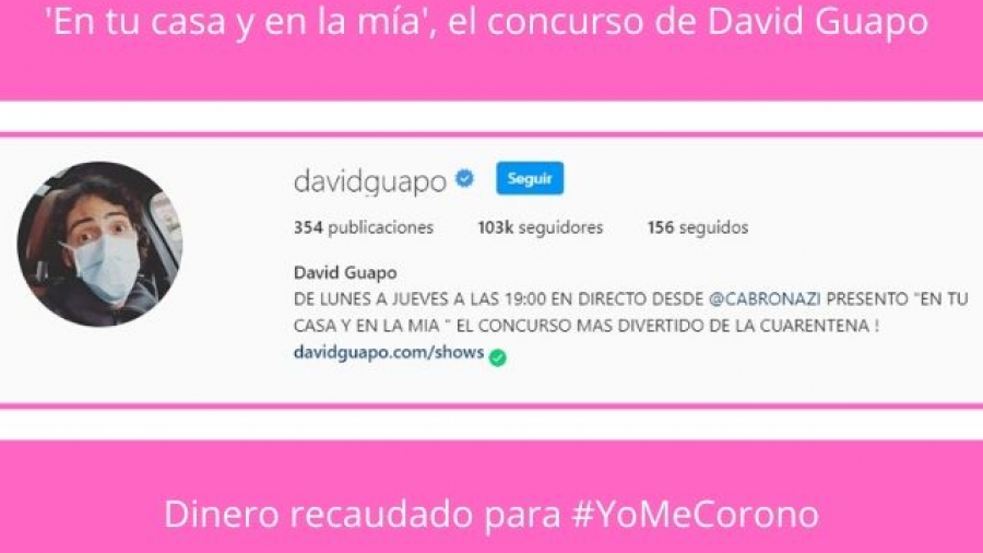 David Guapo presenta en Instagram 'En tu casa y en la mía'