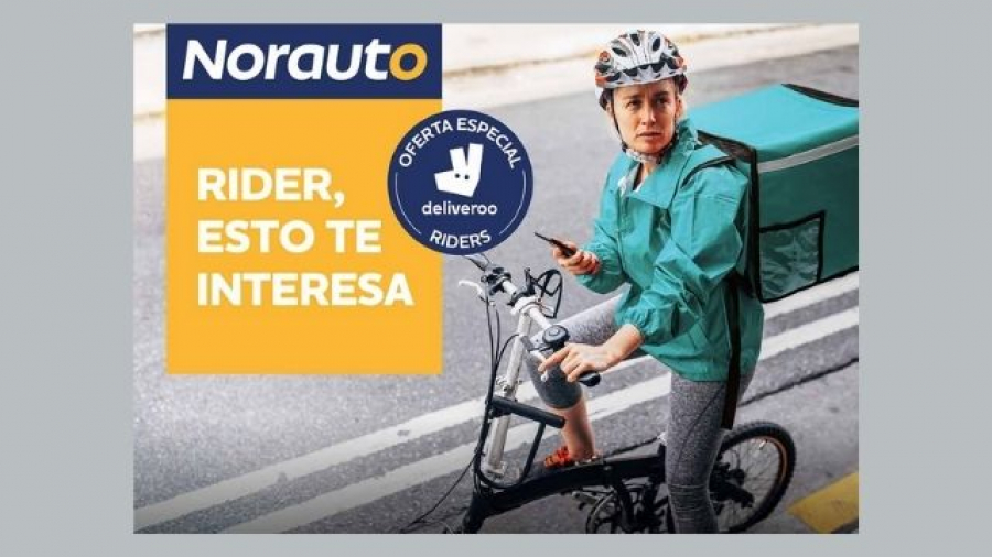Norauto ofrece descuentos en bicicletas estáticas a riders de Deliveroo