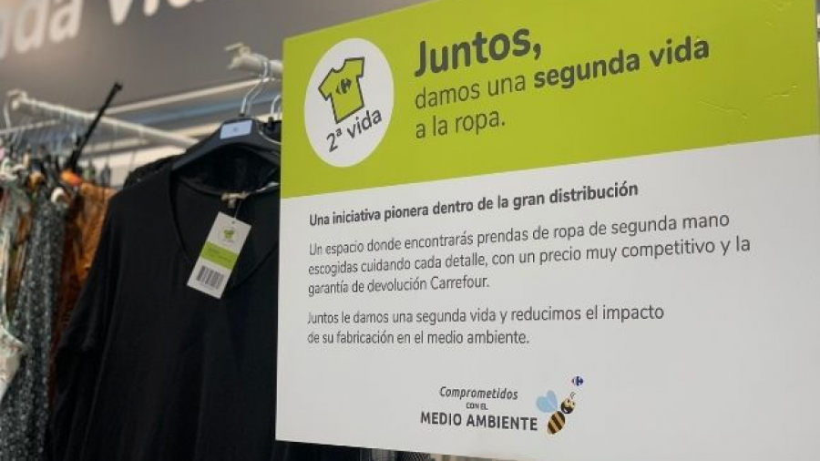 Carrefour vende con Patatam ropa de segunda mano para fomentar la economía circular textil