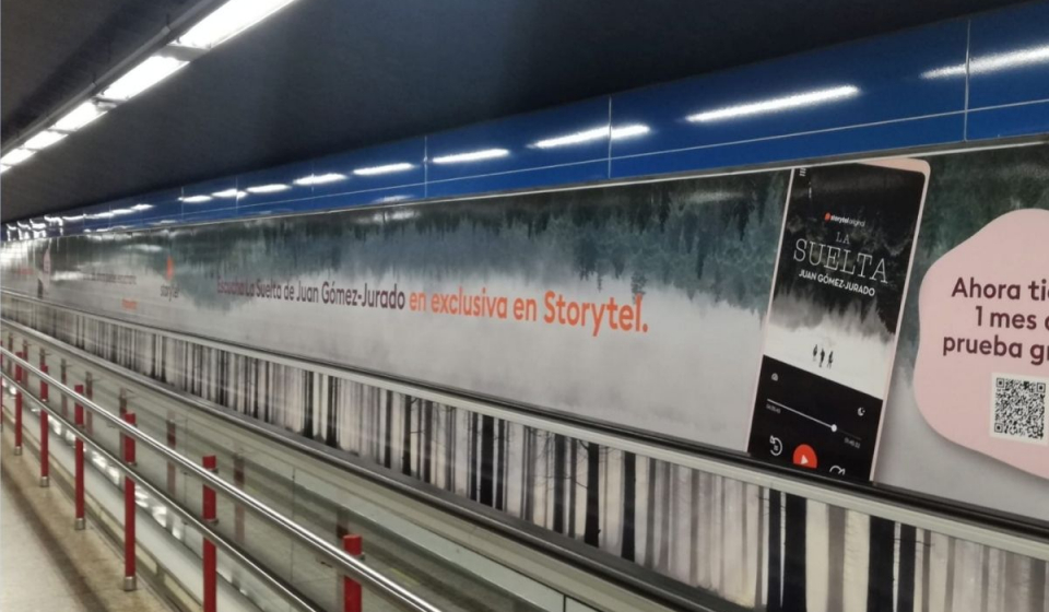 campaña de lanzamiento del podcast La Suelta de Juan Gómez-Jurado en Storytel
