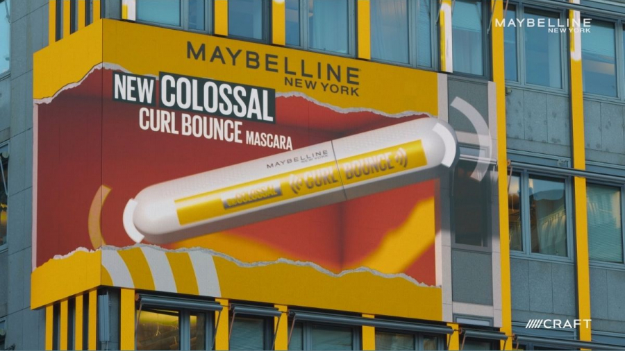 Craft España crea un 3D para el lanzamiento de la Colossal Curl Bounce Mascara de MAYBELLINE NY