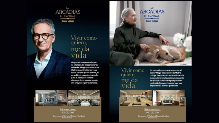 campaña de la agencia creativa Arnold para Las Arcadias Senior Village