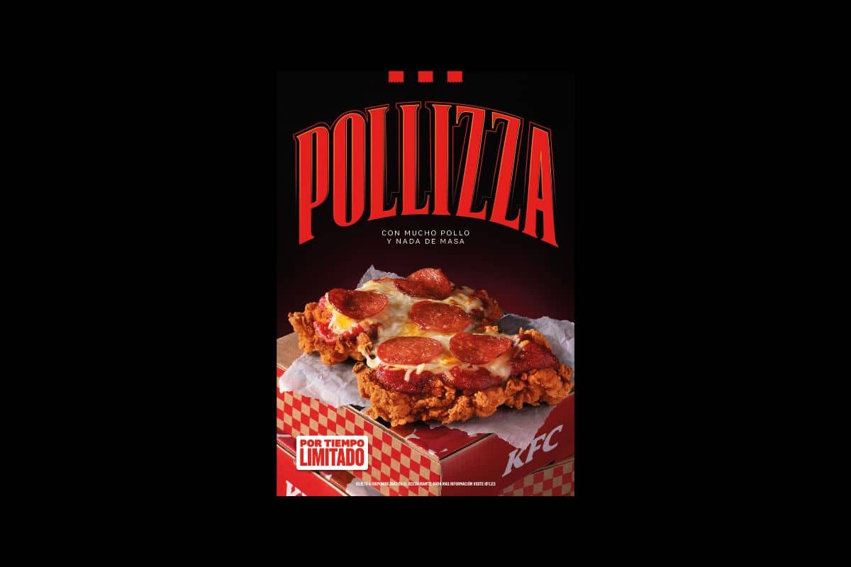 KFC lanza en España la Pollizza: una pizza sin masa y con pollo